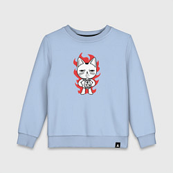 Свитшот хлопковый детский Турбо бабка, цвет: мягкое небо