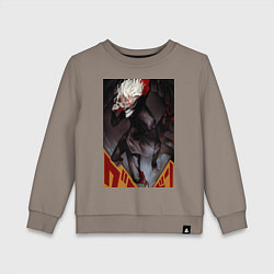 Свитшот хлопковый детский Дандадан: Кэн Такакура, цвет: утренний латте