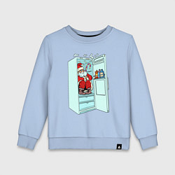 Детский свитшот Санта в холодильнике