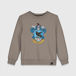 Свитшот хлопковый детский Ravenclaw факультет, цвет: утренний латте