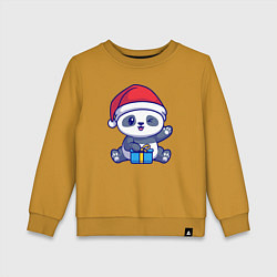 Детский свитшот Новогодняя панда