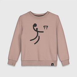 Детский свитшот Слэм данк минимализм