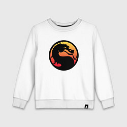 Свитшот хлопковый детский Mortal Kombat, цвет: белый