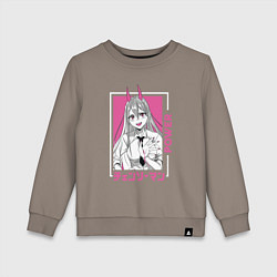 Детский свитшот Человек-бензопила Пауэр каваи