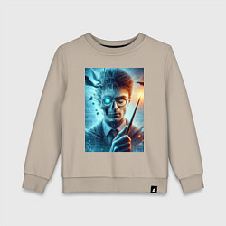 Детский свитшот Harry Potter - wizard with magic stick