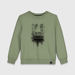 Детский свитшот Авто в лесу