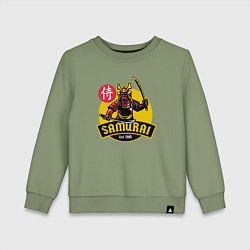 Свитшот хлопковый детский Samurai 1985, цвет: авокадо