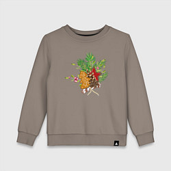 Детский свитшот Новогодний букет