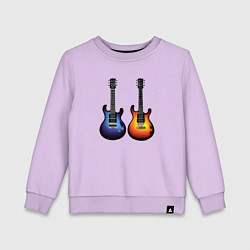 Детский свитшот Яркие гитары
