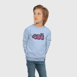 Свитшот хлопковый детский Игрок 456, цвет: мягкое небо — фото 2