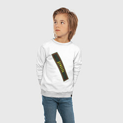 Свитшот хлопковый детский Дембель, цвет: белый — фото 2