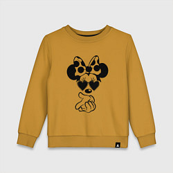 Детский свитшот Минни в очках - для пары