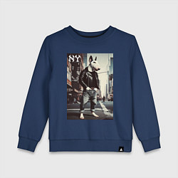 Детский свитшот Dude bull terrier is a New Yorker