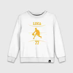 Свитшот хлопковый детский Luka play, цвет: белый