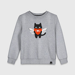 Детский свитшот Ангельский котик