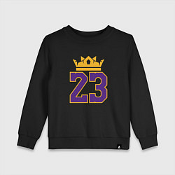 Свитшот хлопковый детский King Lebron James, цвет: черный