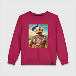 Детский свитшот Donald Duck Trump - meme