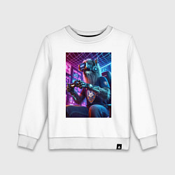 Детский свитшот Крутой волчара - киберспорт