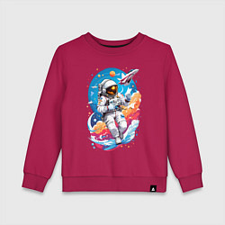 Детский свитшот Космонавт в небе