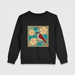 Детский свитшот Воробей на ветке яблони