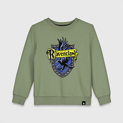 Свитшот хлопковый детский Ravenclaw emblem, цвет: авокадо