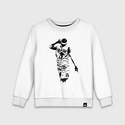 Свитшот хлопковый детский Allen Iverson NBA, цвет: белый