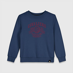 Свитшот хлопковый детский Cavaliers basket, цвет: тёмно-синий