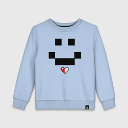 Детский свитшот Minecraft улыбка и любовь