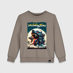Детский свитшот Волки Роллинг Стоунз - фантазия