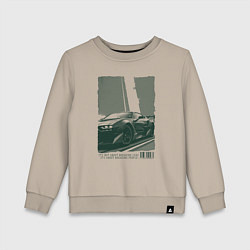 Детский свитшот Постер спорткара