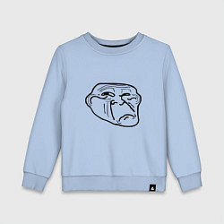 Детский свитшот Тролл фейс недовольный мем