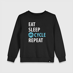 Детский свитшот Еда сон велик