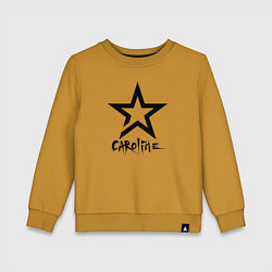 Свитшот хлопковый детский Caroline - star, цвет: горчичный