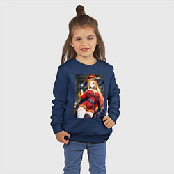 Свитшот хлопковый детский Марин Китагава косплей Мегумин, цвет: тёмно-синий — фото 2