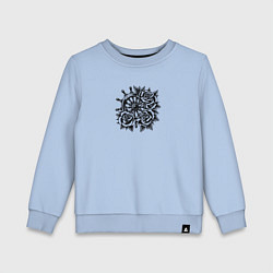 Детский свитшот Штурвал в розах тату