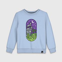 Детский свитшот Волк на скале