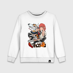 Детский свитшот Человек-бензопила Денджи Аки Пауэр Макима