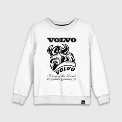 Свитшот хлопковый детский Volvo viking, цвет: белый