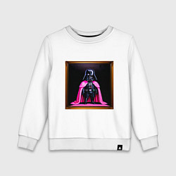 Свитшот хлопковый детский Дарт Вейдер лего, цвет: белый