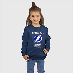 Свитшот хлопковый детский Tampa Bay Lightning team NHL, цвет: тёмно-синий — фото 2