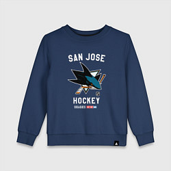 Свитшот хлопковый детский San Jose Sharks team NHL, цвет: тёмно-синий