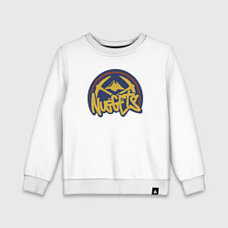 Свитшот хлопковый детский Nuggets team, цвет: белый