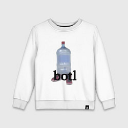 Свитшот хлопковый детский Botl Meme, цвет: белый