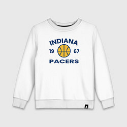 Свитшот хлопковый детский 1967 - Pacers, цвет: белый