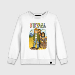 Детский свитшот Nirvana мультяшный стиль