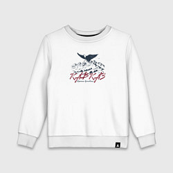 Свитшот хлопковый детский Кавказ Вершины вдохновения, цвет: белый