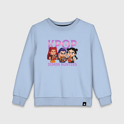 Детский свитшот Кей-поп-охотницы на демонов чиби