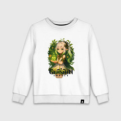 Свитшот хлопковый детский Нахида из Genshin Impact, цвет: белый