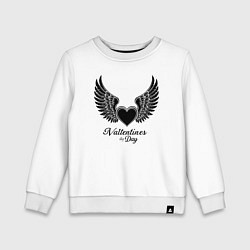 Детский свитшот Крылья любви: День святого Валентина