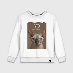 Детский свитшот Yo - Im Sphynx